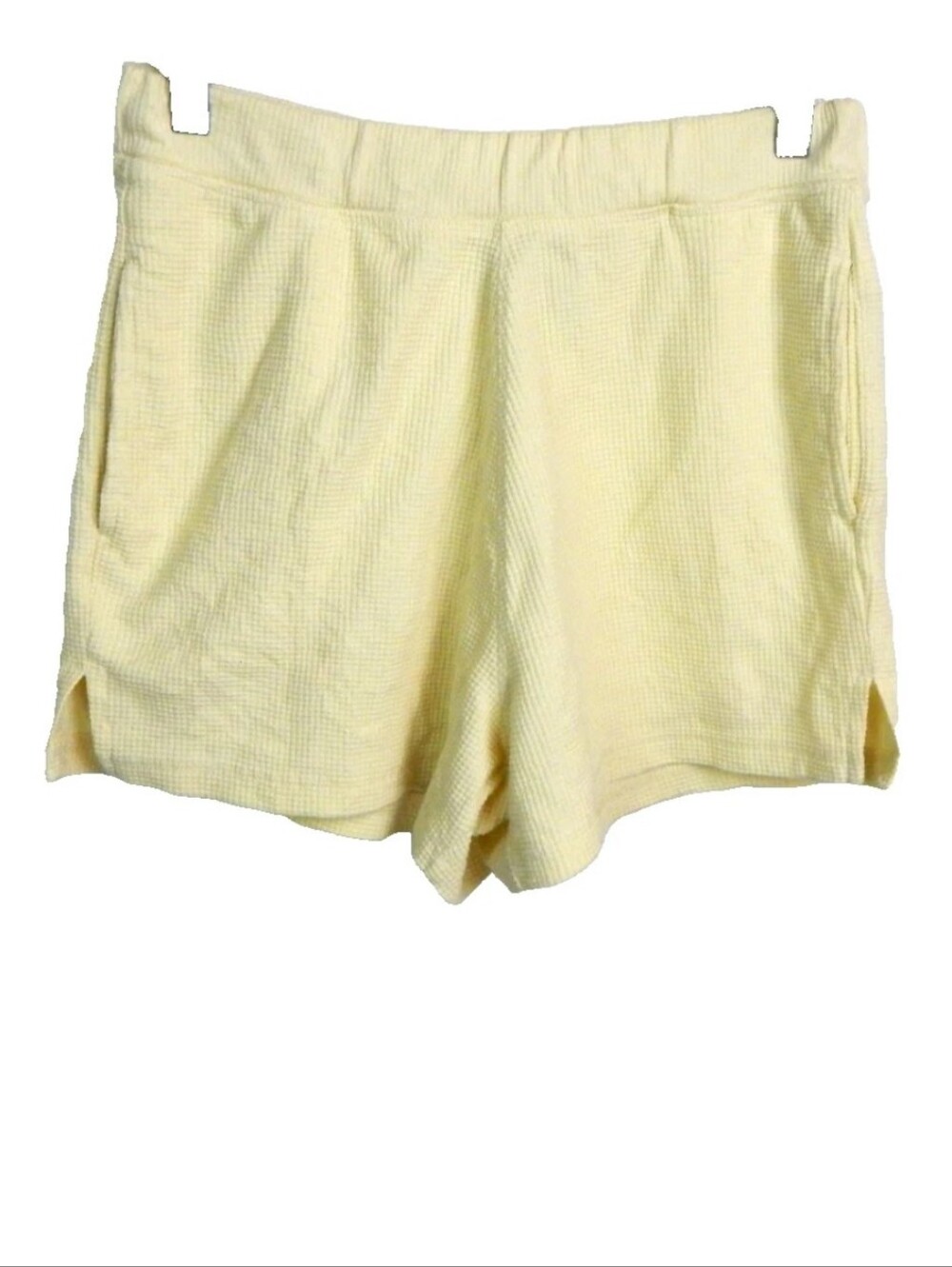 Gymshark Light Yellow Waffle Knit Women’s Shorts